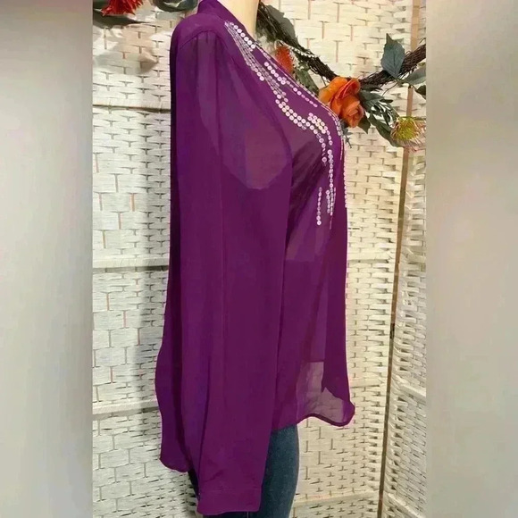 Sofia by Sofia Vergare Women’s Sheer Blouse - Picture 3 of 8